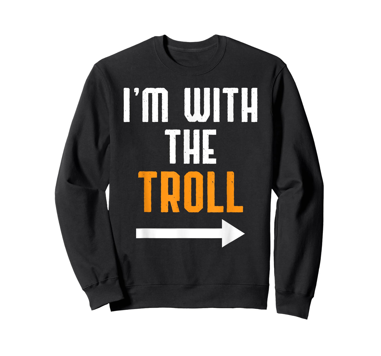 I'm With The Troll Costume Funny Halloween Couple T-Shirt