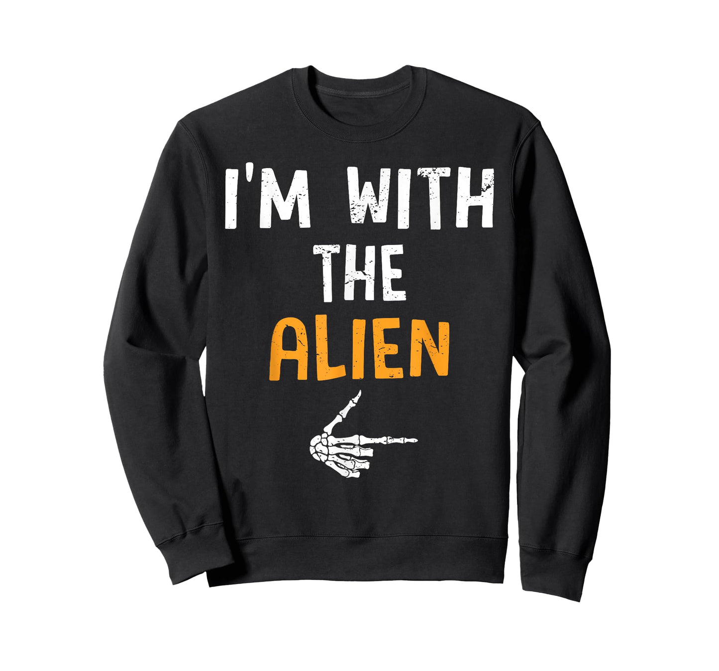 I'm with The Alien Costume Halloween Matching Couple T-Shirt