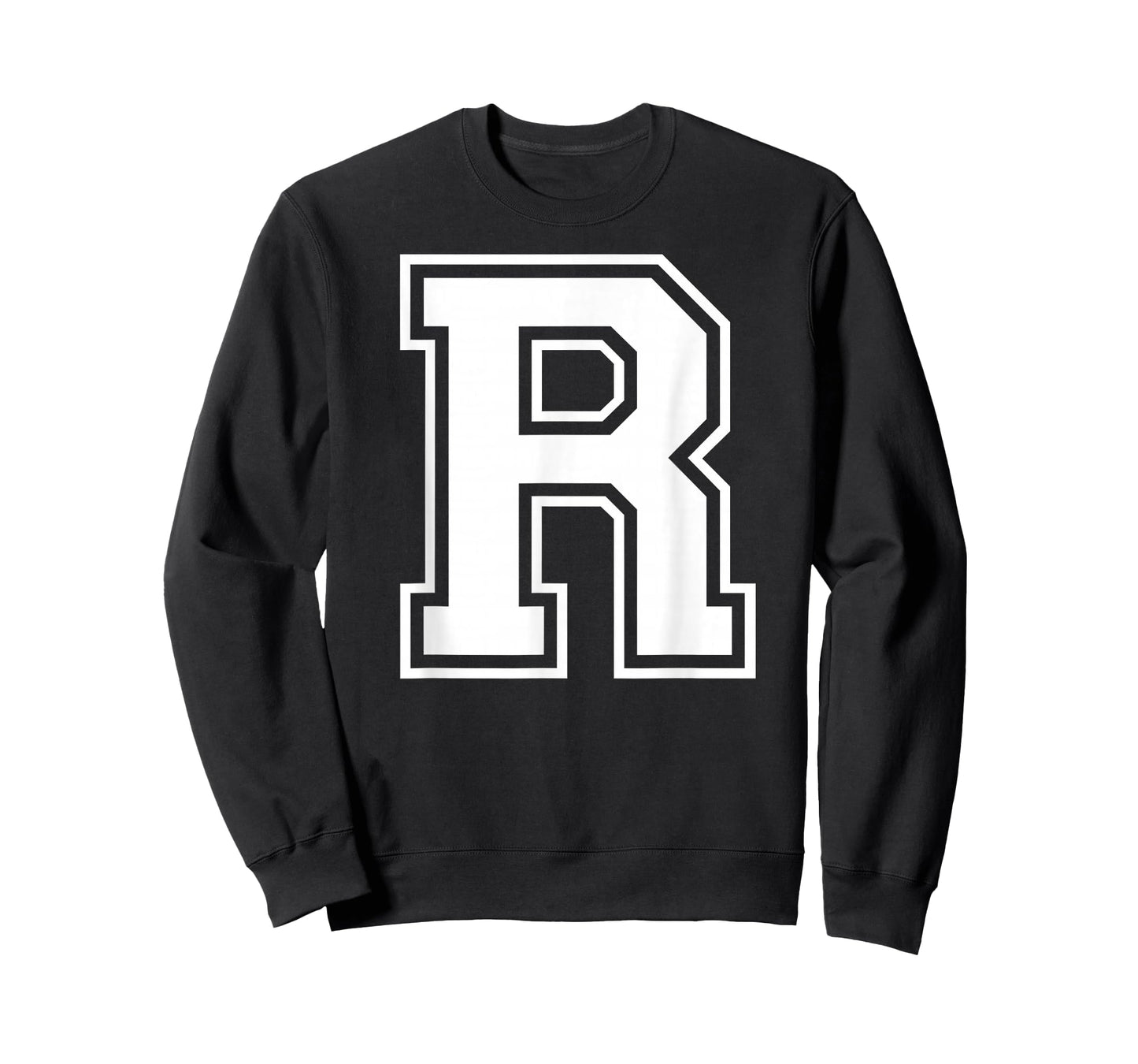 Letter R Capital Alphabet College Varsity Monogram Club T-Shirt