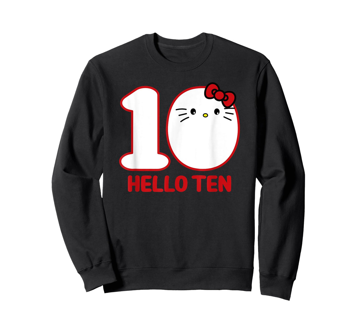 Happy Birthday Kitty, Cute Hello Ten Bday 10th Kawaii Gift T-Shirt