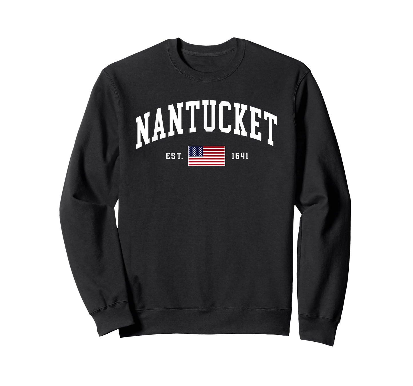 Nantucket Massachusetts July 4th US Flag Retro Throwback T-Shirt