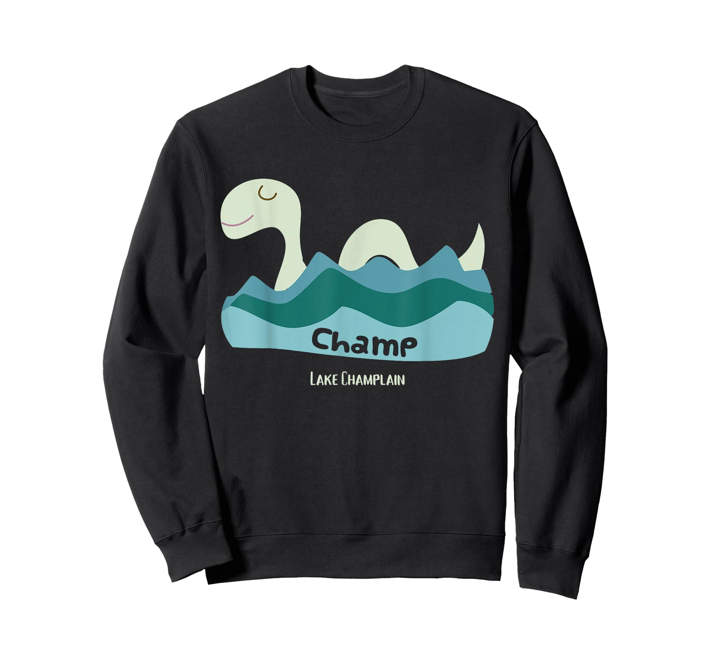 Champ Lake Champlain Lake Monster Cartoon Graphic T-Shirt T-Shirt