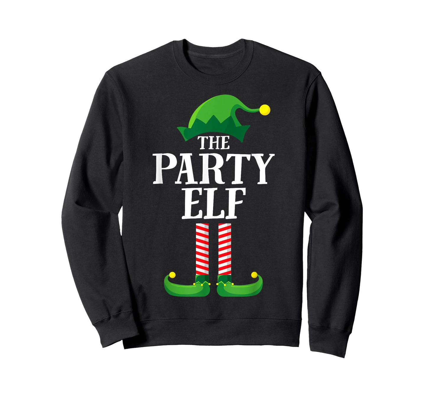 Party Elf Matching Family Group Christmas Funny Elf T-Shirt
