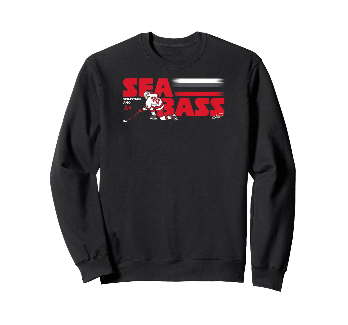 Sebastian Aho: Sea Bass - Carolina Hockey T-Shirt