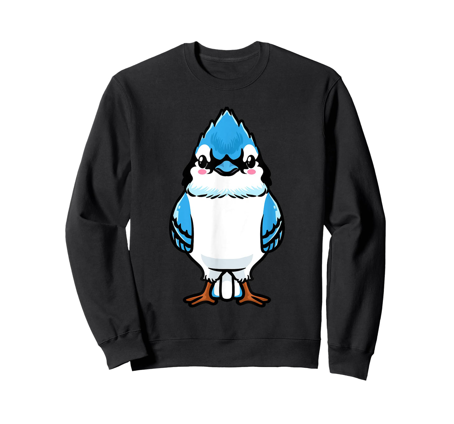 Luvevebluejaytha Blue Jay Bird Cyanocitta Cristata Design Unisex T-Shirt, Black, Small, Short Sleeve, Classic Fit, Cotton Blend, Bird Print Design, Blended Fabric