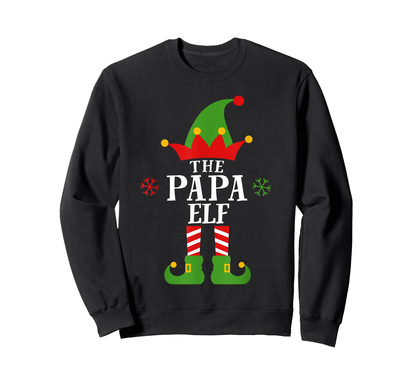 Papa Elf Funny Matching Family Christmas Pajama For Mens Dad T-Shirt