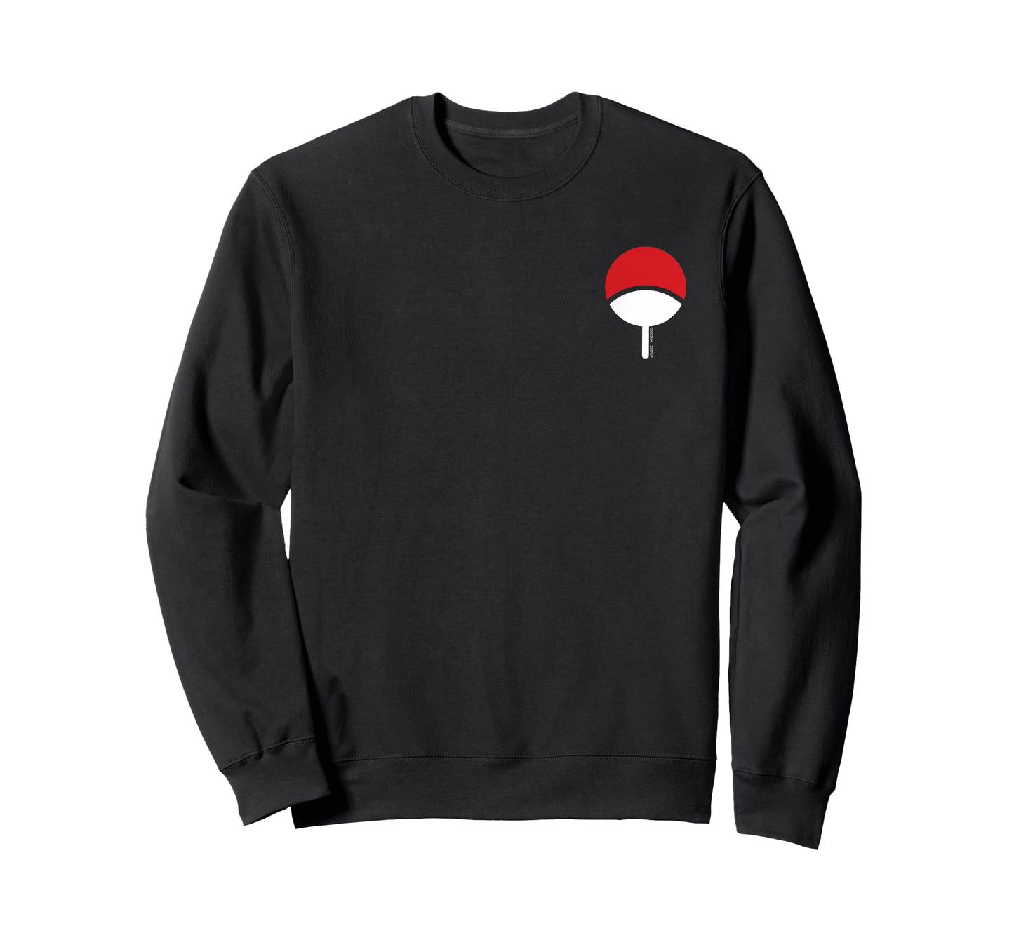 Naruto Shippuden Uchiha Icon Chest Print Anime T-Shirt