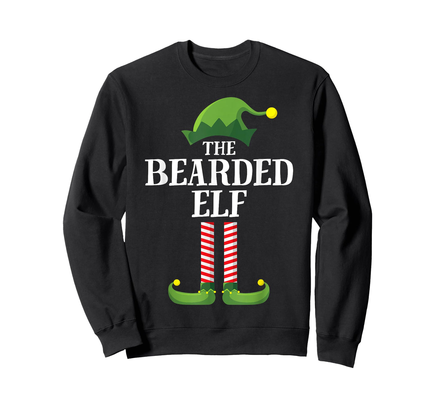 Bearded Elf Matching Family Group Christmas Party Pyjamas T-Shirt