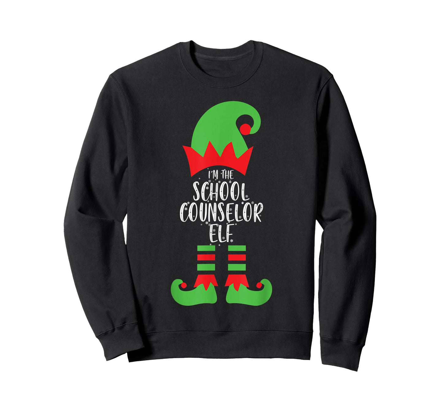 I'm The School Counselor Elf Christmas Social Worker Xmas T-Shirt
