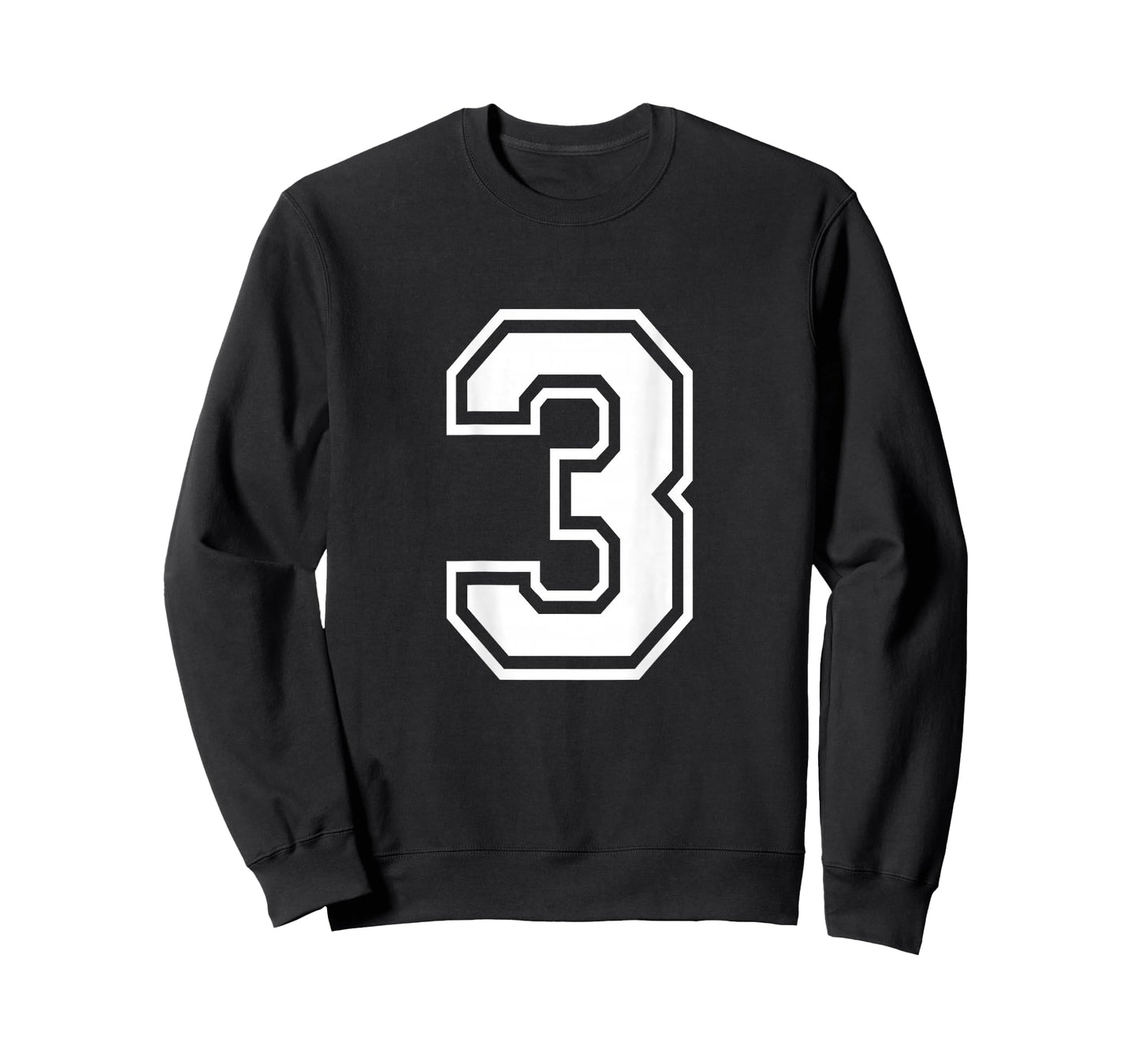 Number 3 Shirt Player Number on Back of Shirt T-Shirt