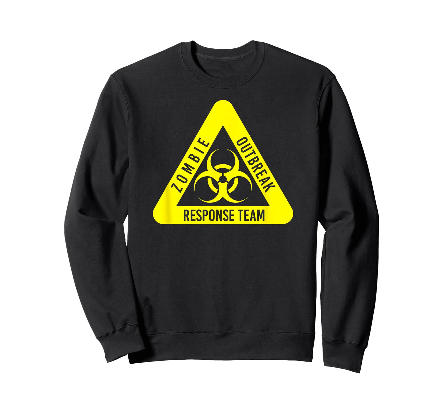 Zombie Outbreak Response Funny Biohazard In Yellow T-Shirt