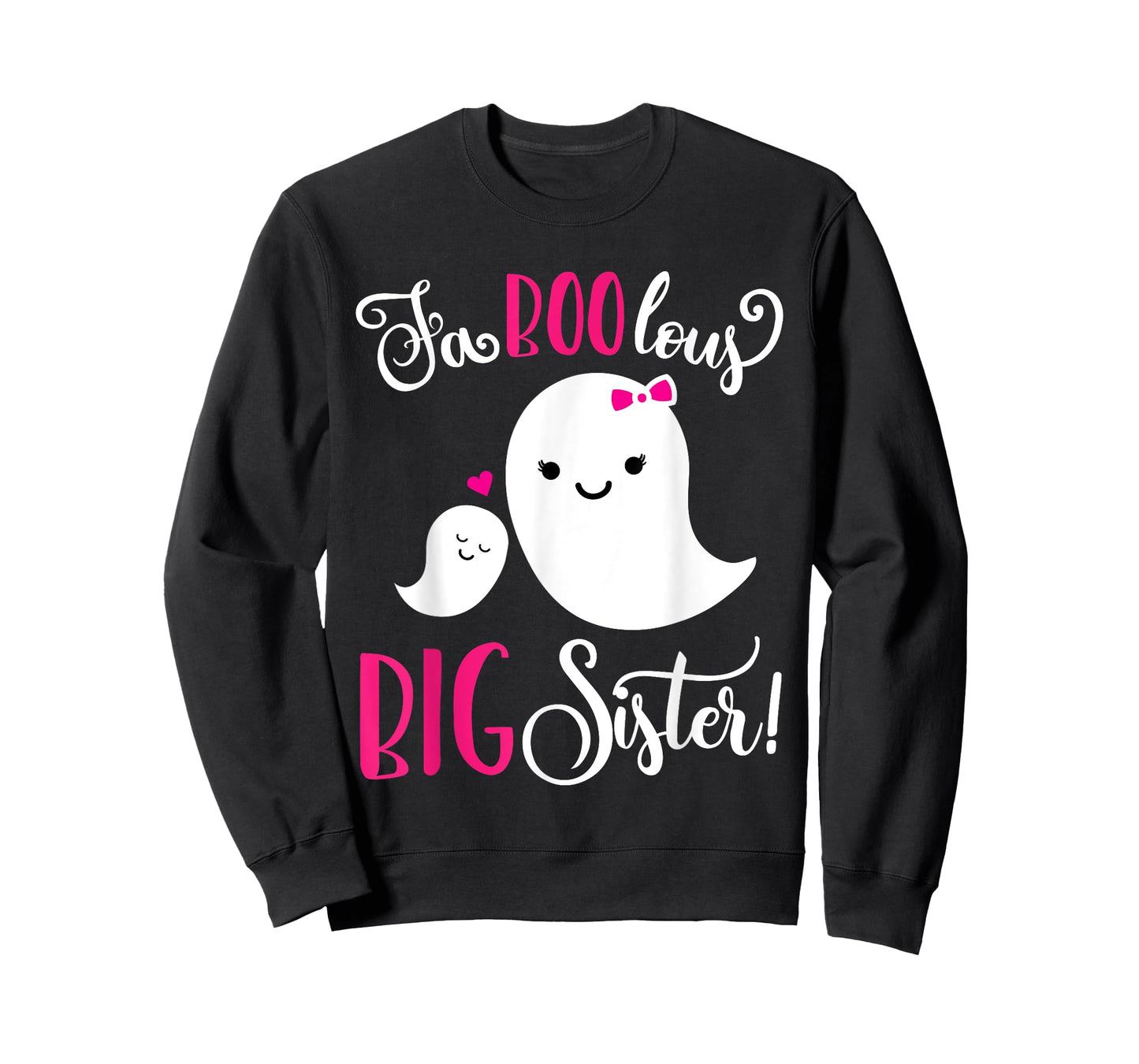Big Sister Pregnancy Announcement Ghost Cute Halloween Girls T-Shirt