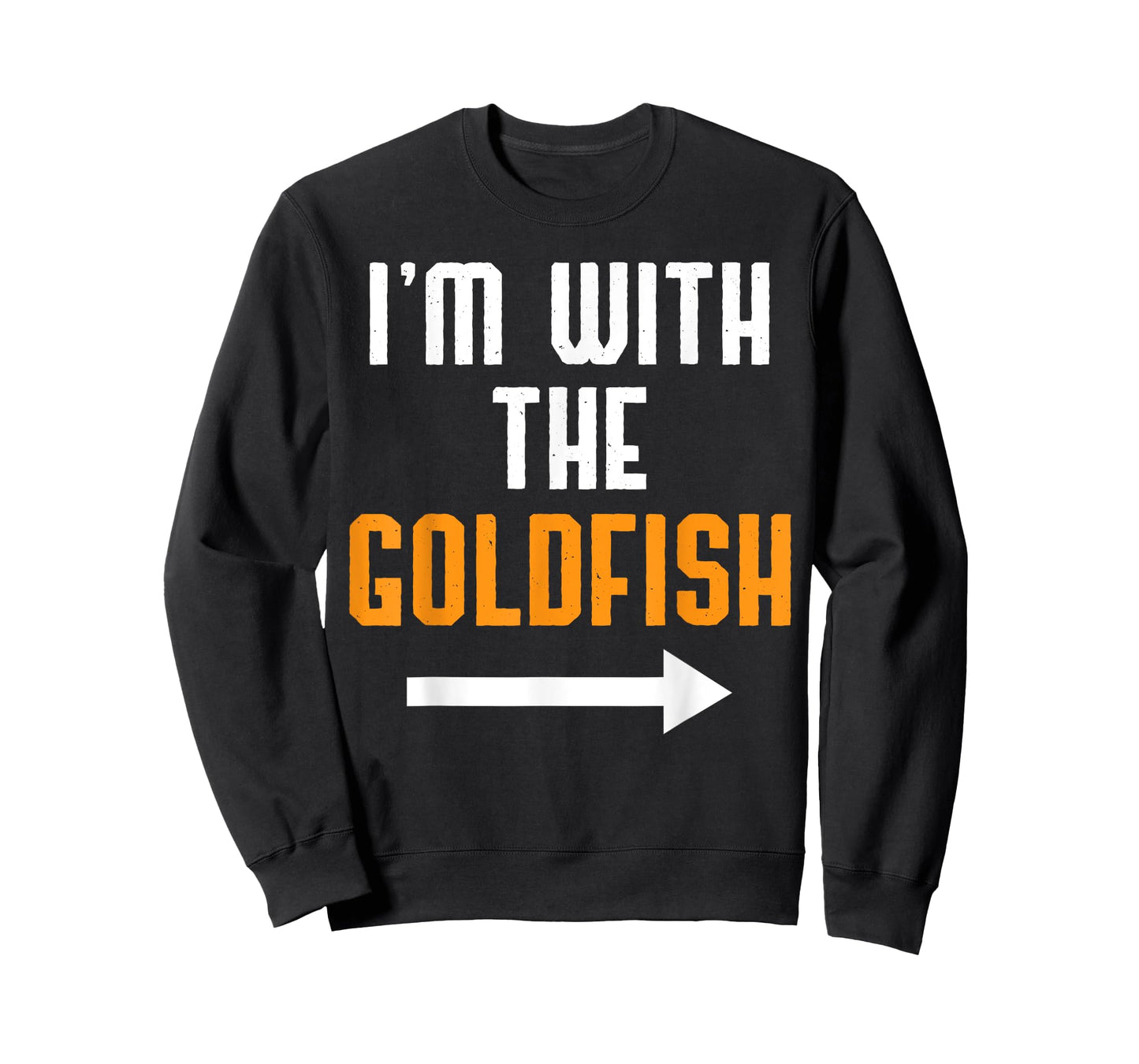 I'm With The Goldfish Shirt Costume Funny Halloween Couple T-Shirt