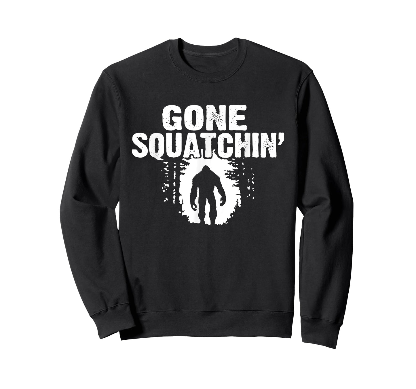 Funny Sasquatch Bigfoot Gone Squatchin Hunter Scary Monster T-Shirt