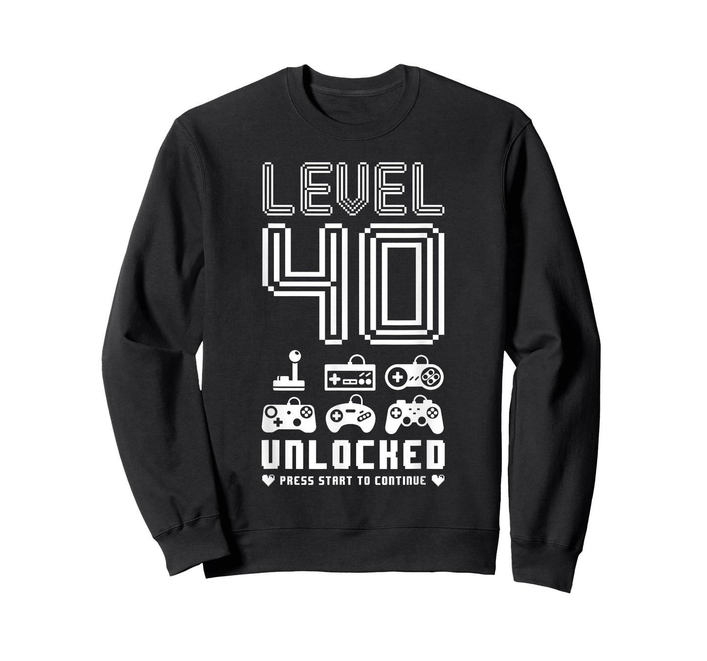 Level 40 Unlocked T-Shirt Video Gamer 40th Birthday Gift Tee T-Shirt