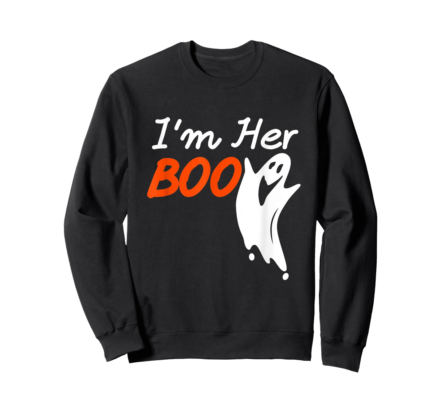 Mens Halloween I'm Her Boo I'm His Witch Matching Couples Costume T-Shirt