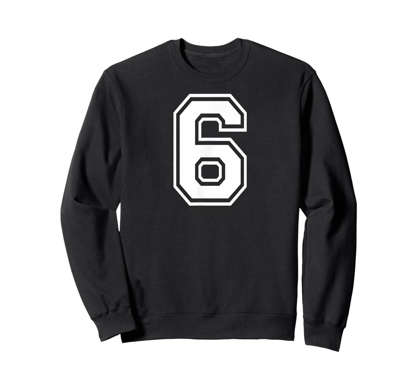 6 Number Six Team Sports Graphic Design Matching Varsity T-Shirt