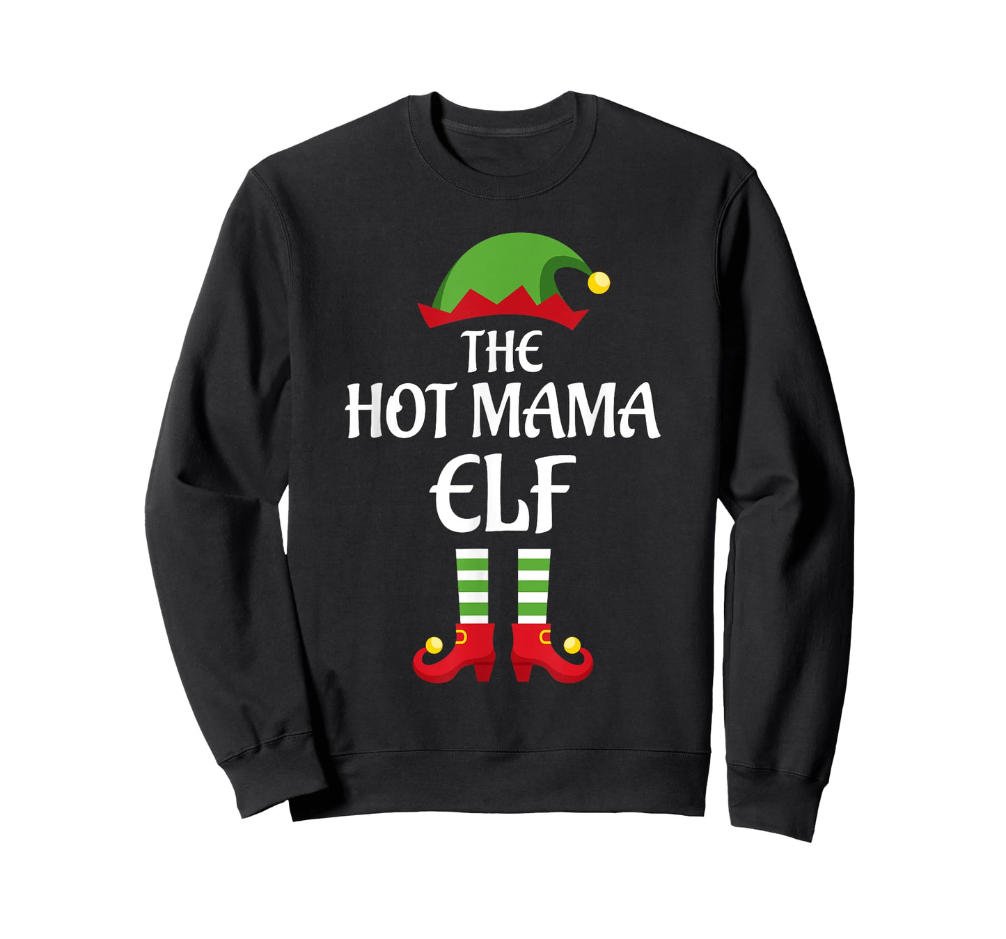 Hot Mama Elf Family Matching Group Christmas T-Shirt
