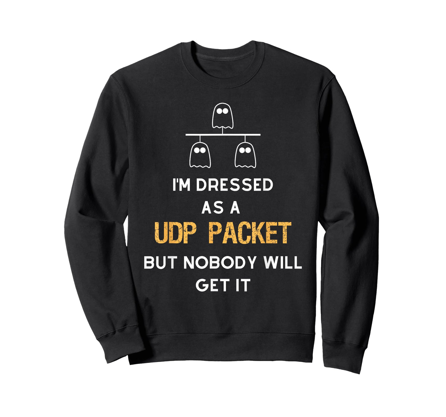 UDP Packet Ghost Halloween - Network Engineer Costume T-Shirt