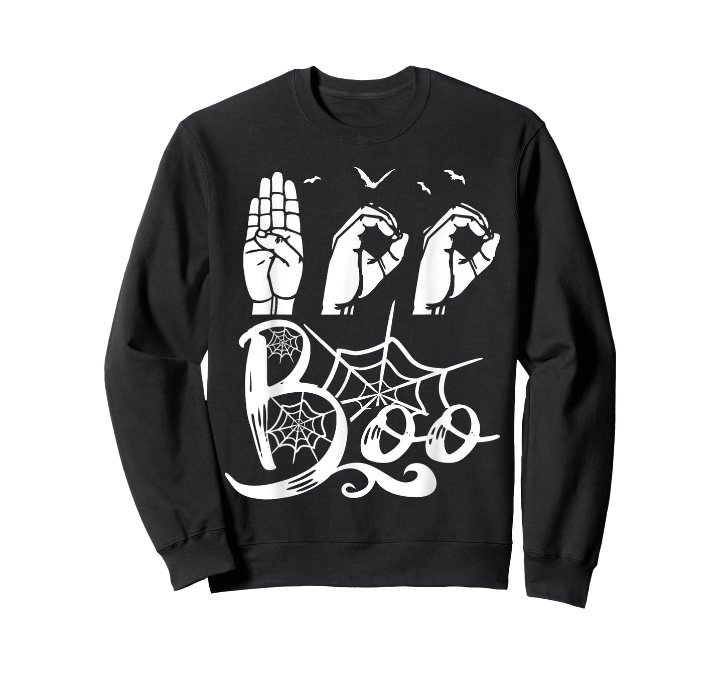 Boo Hands American Sign Language Pride ASL Halloween T-Shirt