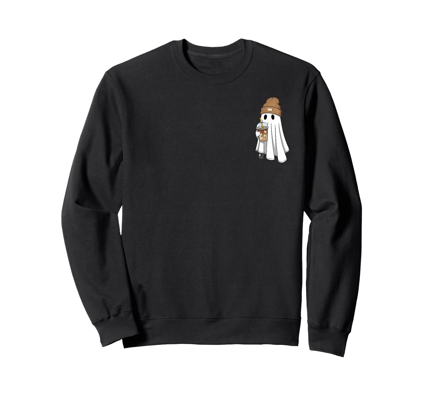 Spooky Season Cute Ghost Ice Coffee Halloween Costume T-Shirt