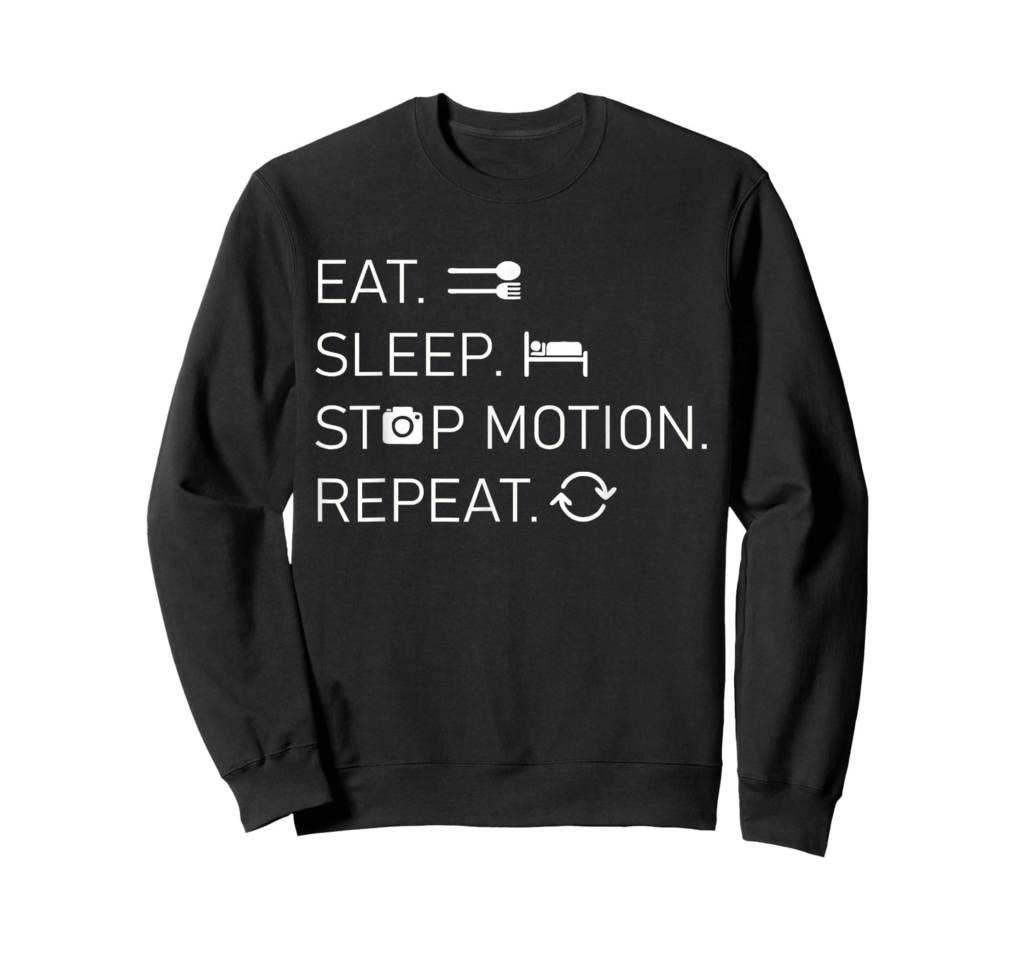 Stop Motion - Eat Sleep Repeat - Film Technology T-Shirt