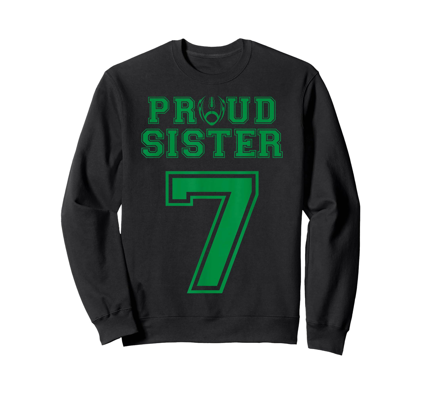 Custom Proud Football Sister Number 7 G Personalized T-Shirt