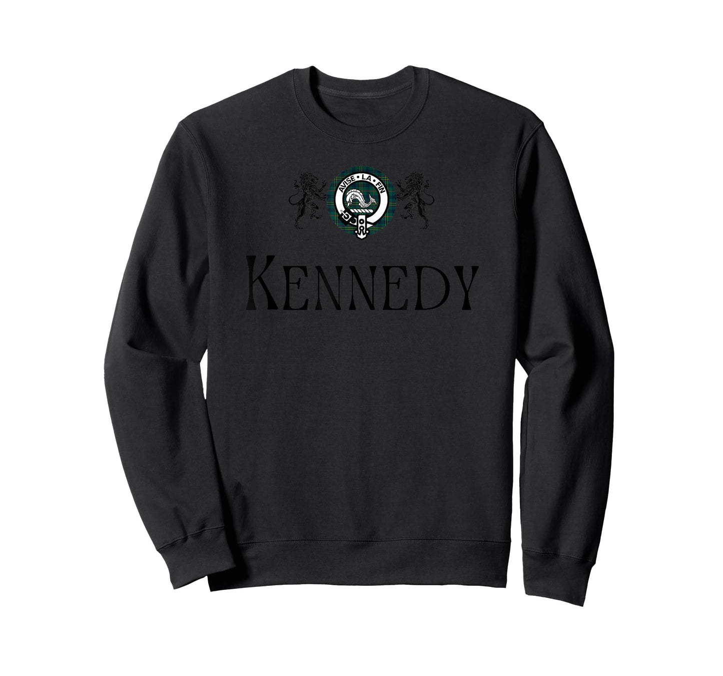 Kennedy Clan Scottish Name Coat Of Arms Tartan T-Shirt