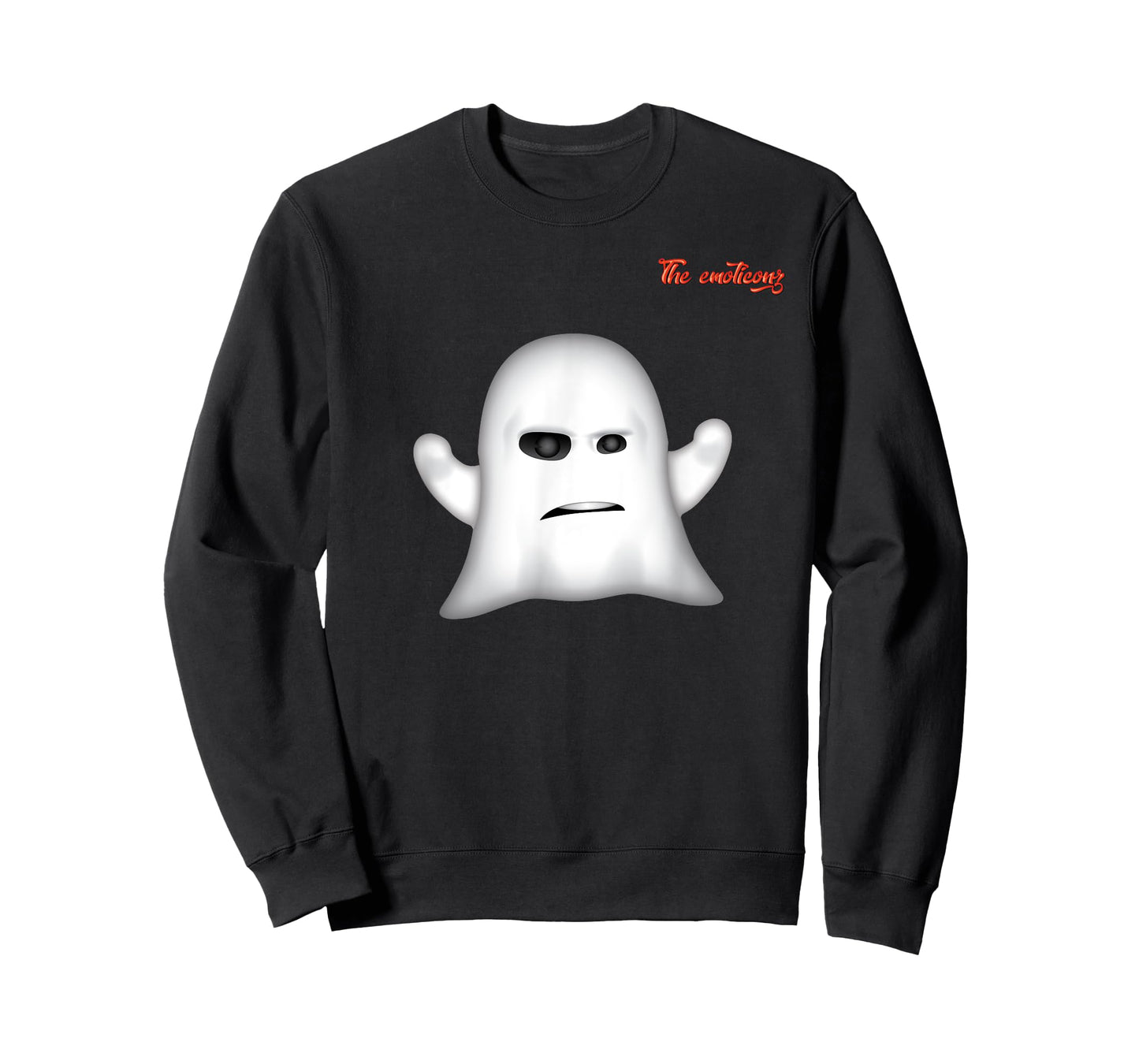 emoji frowning angry ghost face T-Shirt