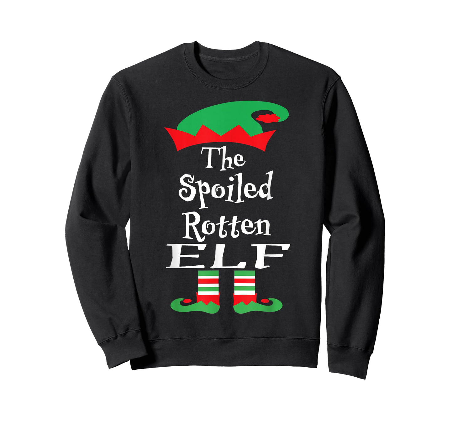 Funny The Spoiled Rotten Elf Shirt Christmas Matching Family T-Shirt