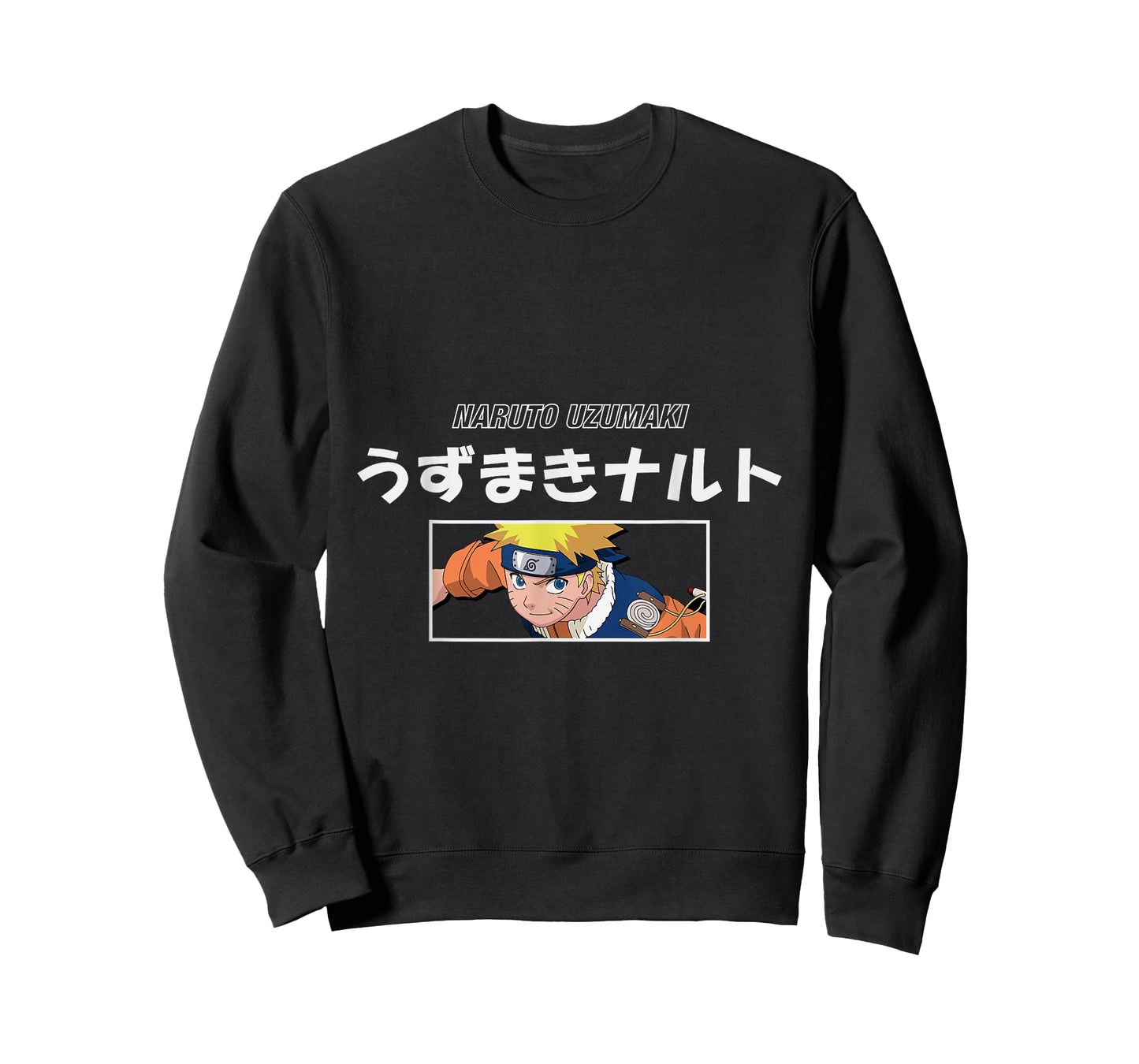 Naruto Classic Naruto Uzumaki Kanji Letters T-Shirt