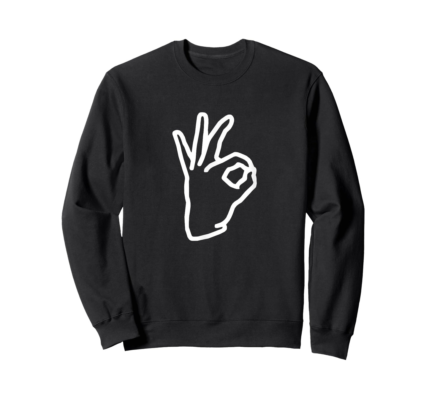 BoredKoalas Meme Ok Hand Sign Retro T-Shirt, Unisex-Adults & Kids, Black, Small