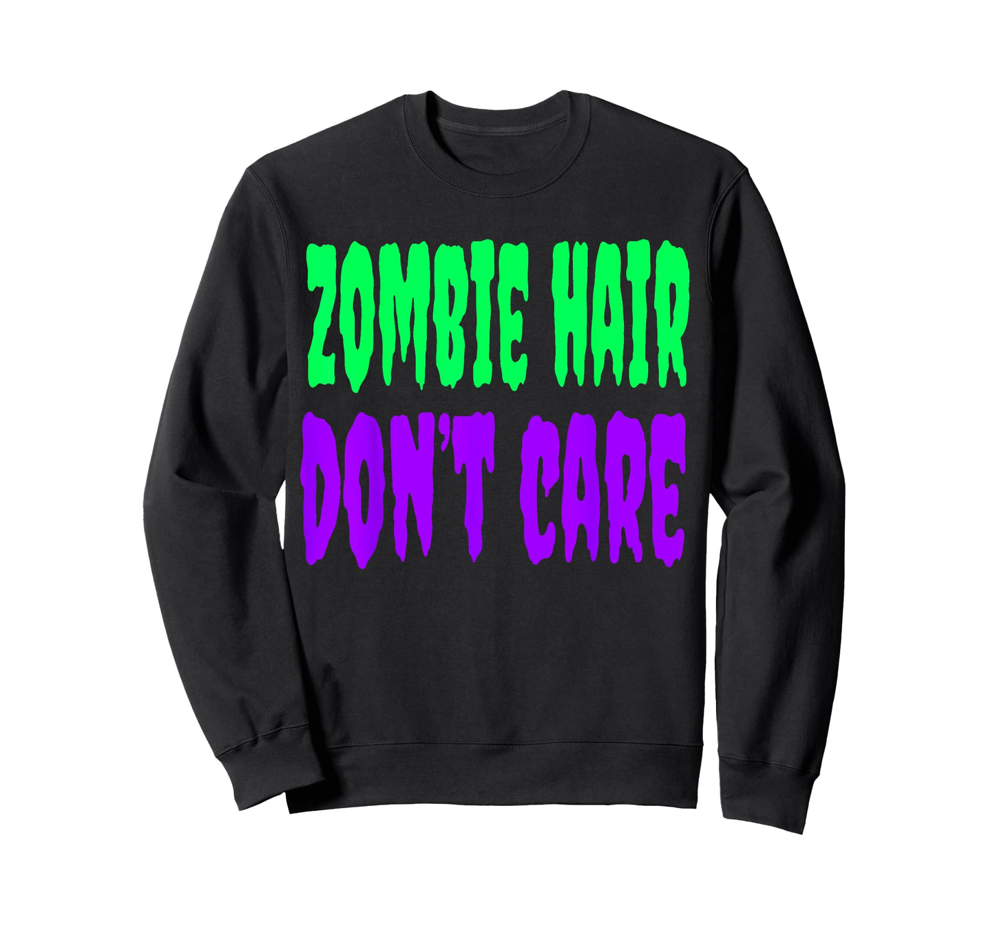 Cute Zombie Hair Dont Care Halloween Shirt