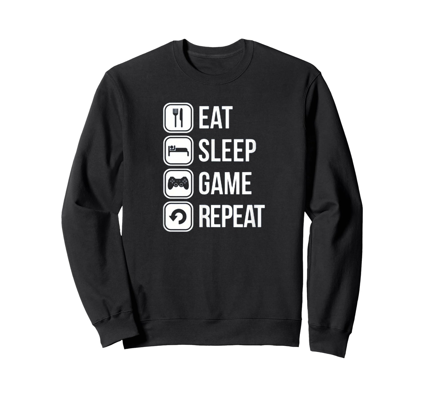 Eat Sleep Game Repeat Gaming Gamer New T-Shirt Tee Top Shirt T-Shirt