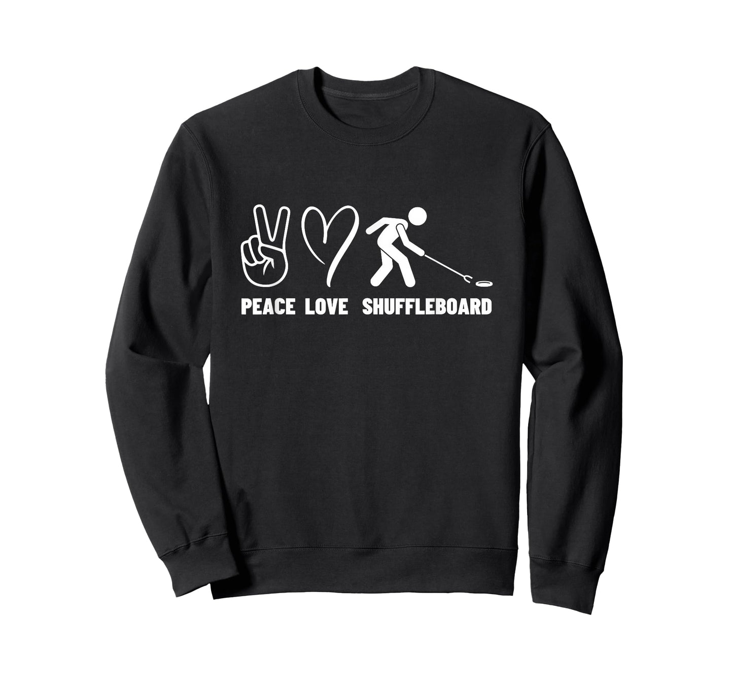 Peace Love Shuffleboard Men Women Shuffleboard Player T-Shirt