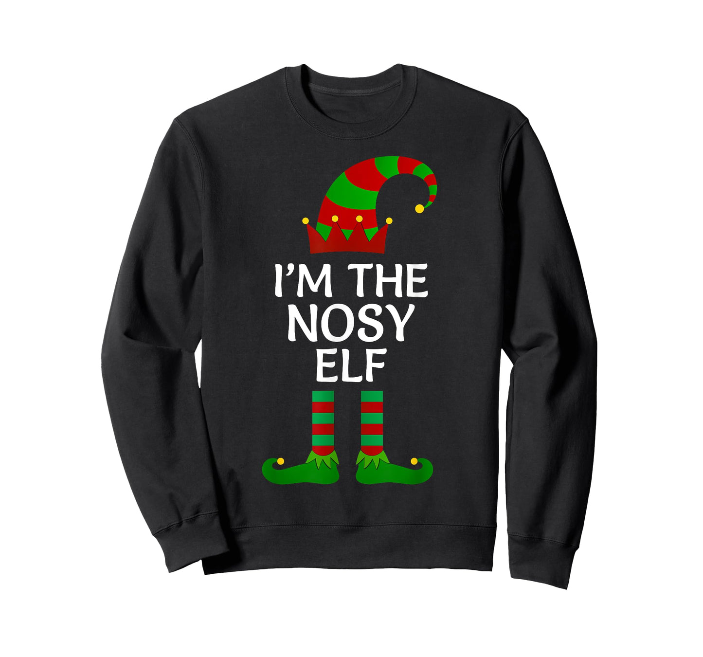 I'm The Nosy Elf Matching Group Family Costume Christmas T-Shirt