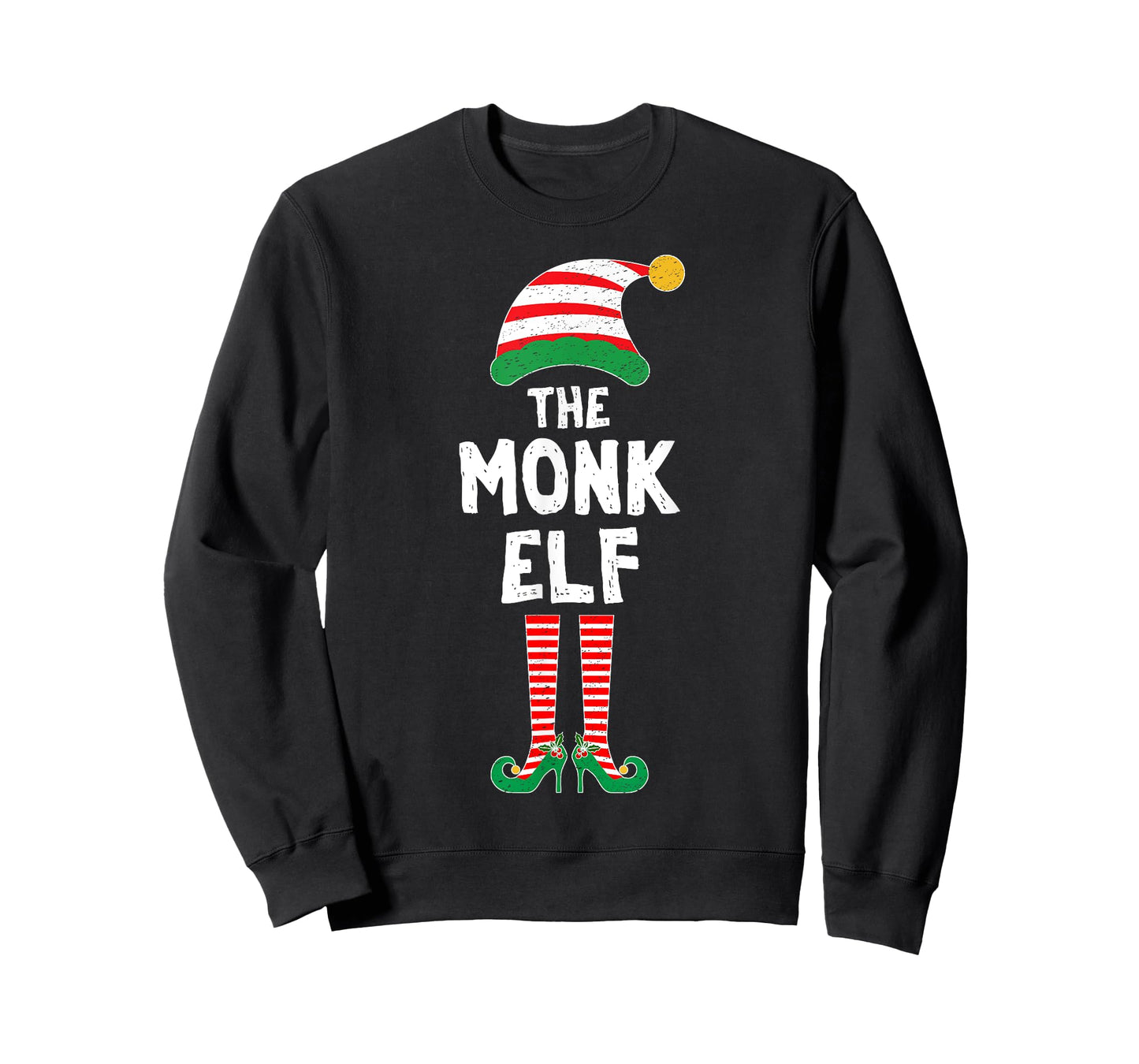 Monk Elf Gamer Christmas Role Playing Game RPG Gamer Elf T-Shirt