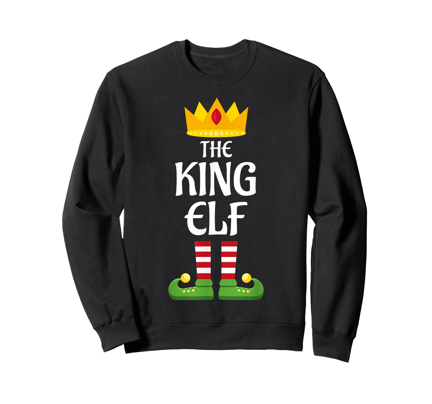 King Elf Family Matching Group Christmas Dad T-Shirt