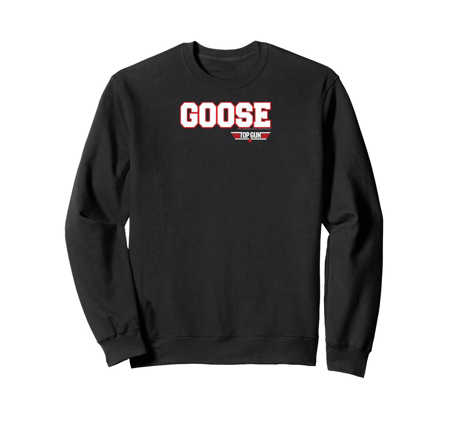 Top Gun Goose Athletic Lettering Logo Action Movie T-Shirt