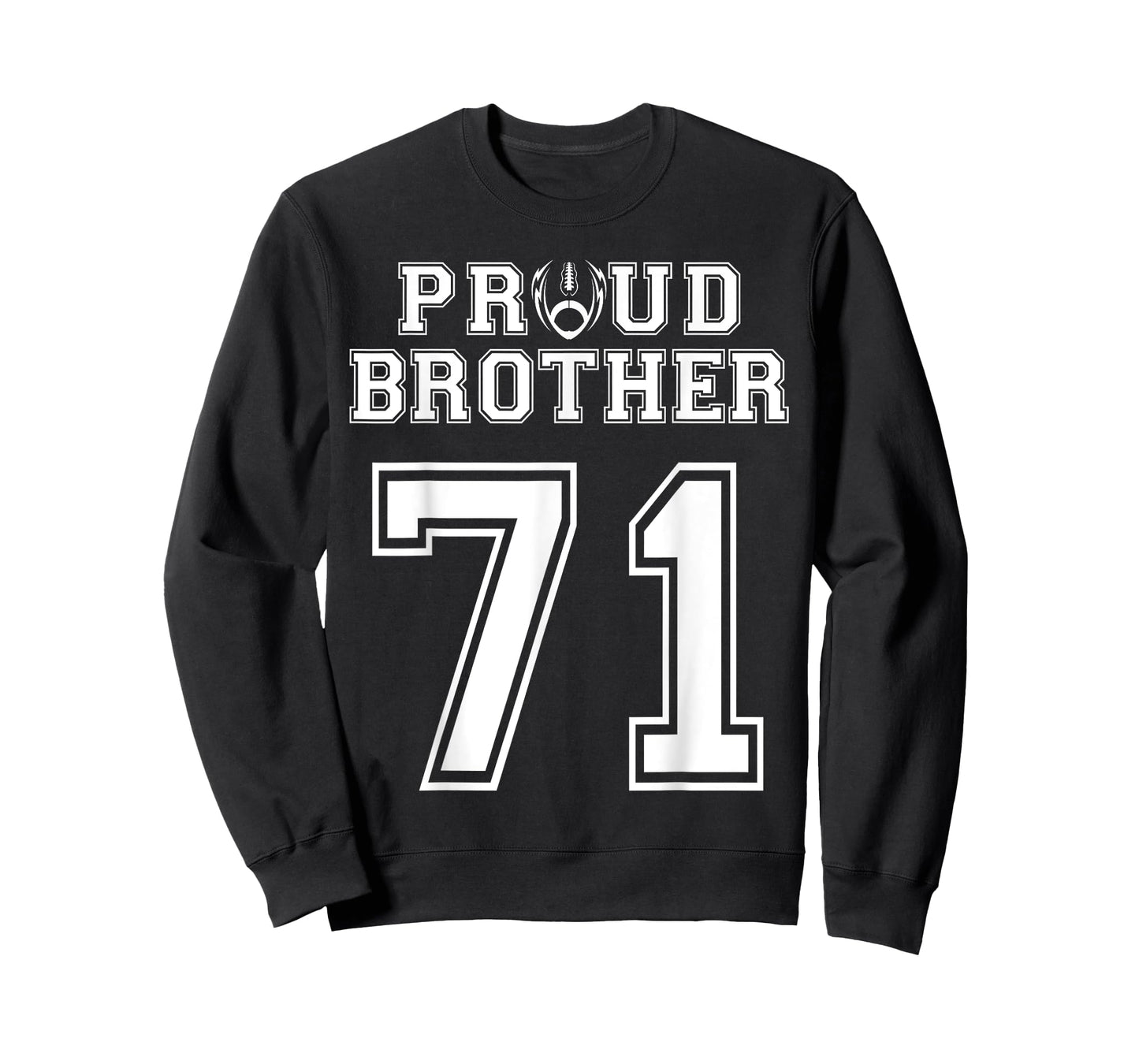 Custom Proud Football Brother Number 71 Personalized For Men T-Shirt
