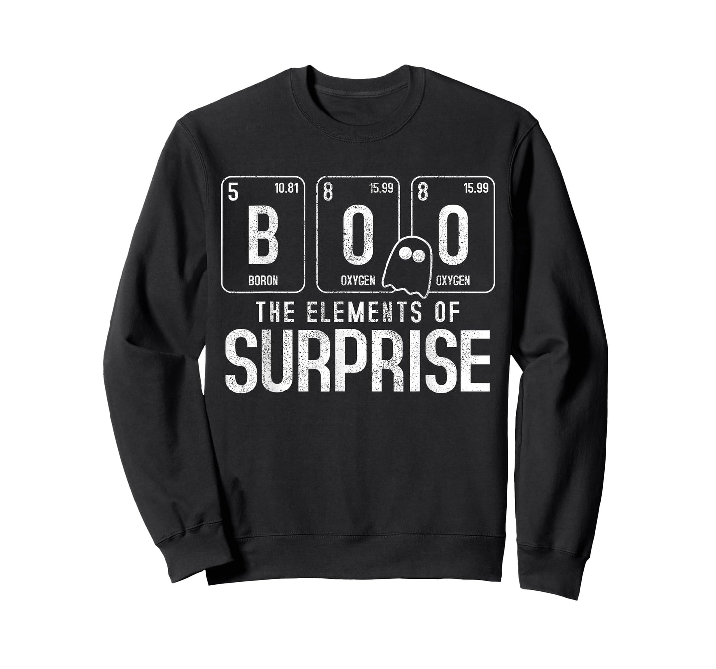 Boo The Element Of Surprise - Funny Halloween Nerd Chemist T-Shirt