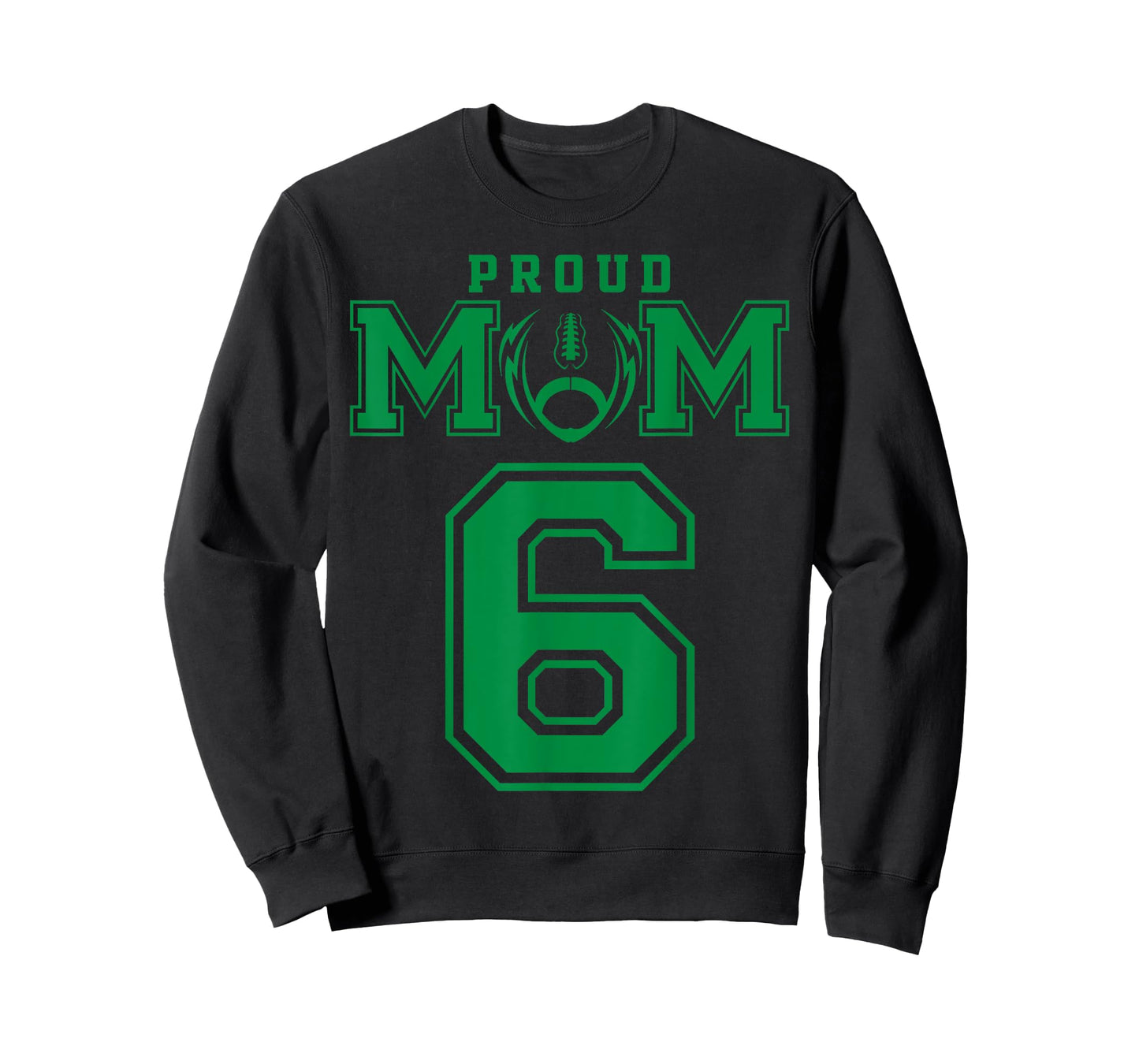 Custom Proud Football Mom Number 6 G Personalized T-Shirt