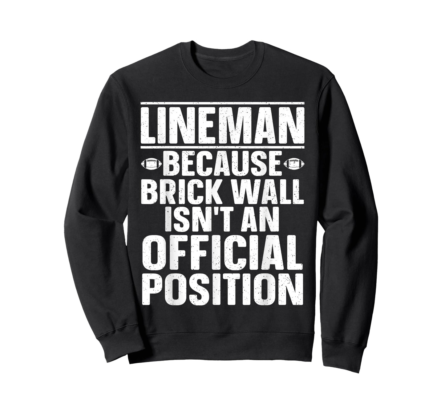 Lineman Football Art For Men Women Football Player Lineman T-Shirt