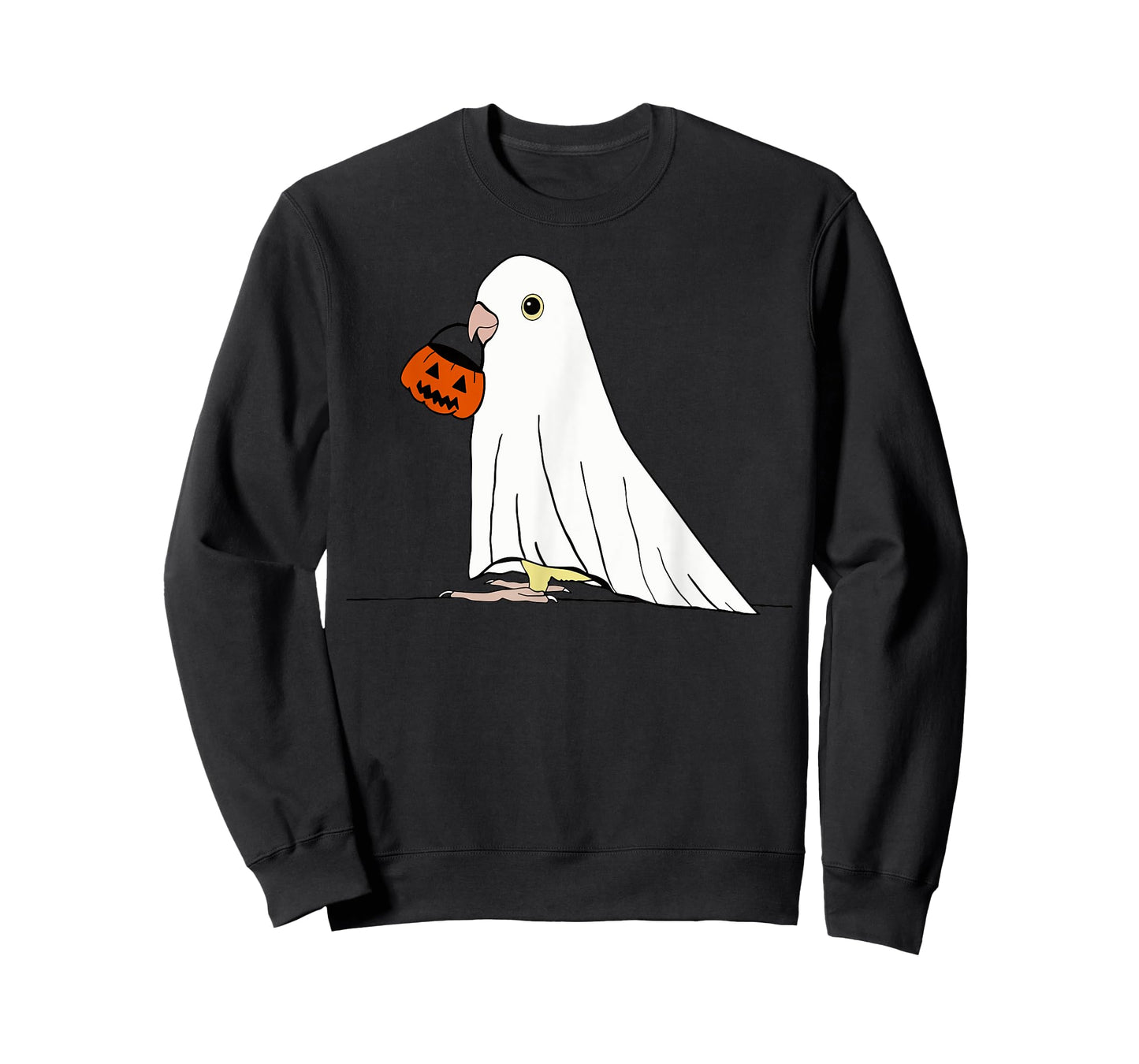 Parrot Ghost Pumpkin Funny Birds Lover Halloween Costume T-Shirt
