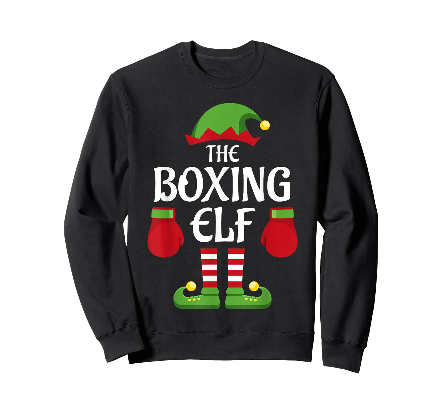 Boxing Elf Family Matching Group Christmas Boxer T-Shirt