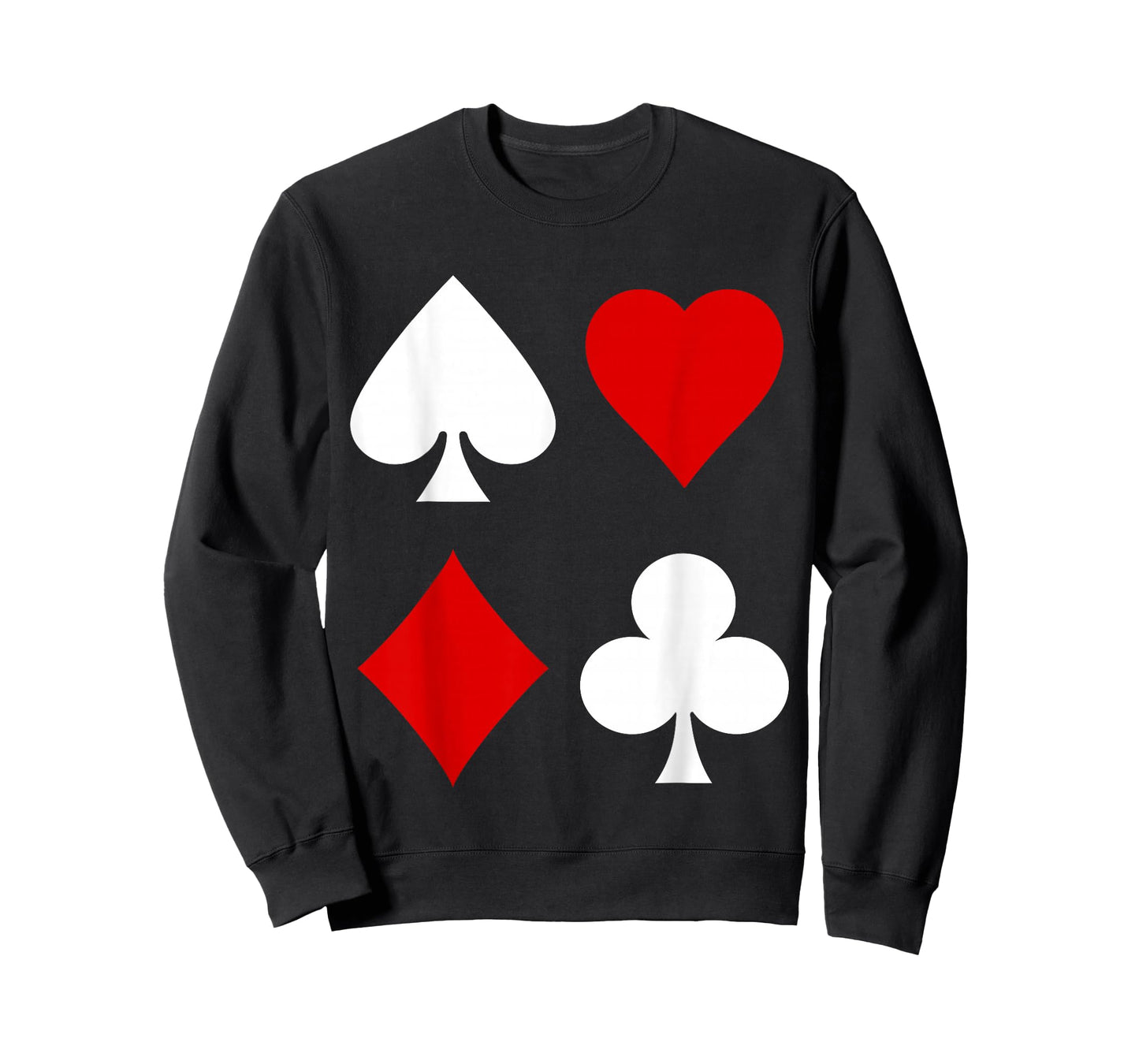 Playing Card Diamonds Spades Clubs Hearts Symbol Poker Rummy T-Shirt