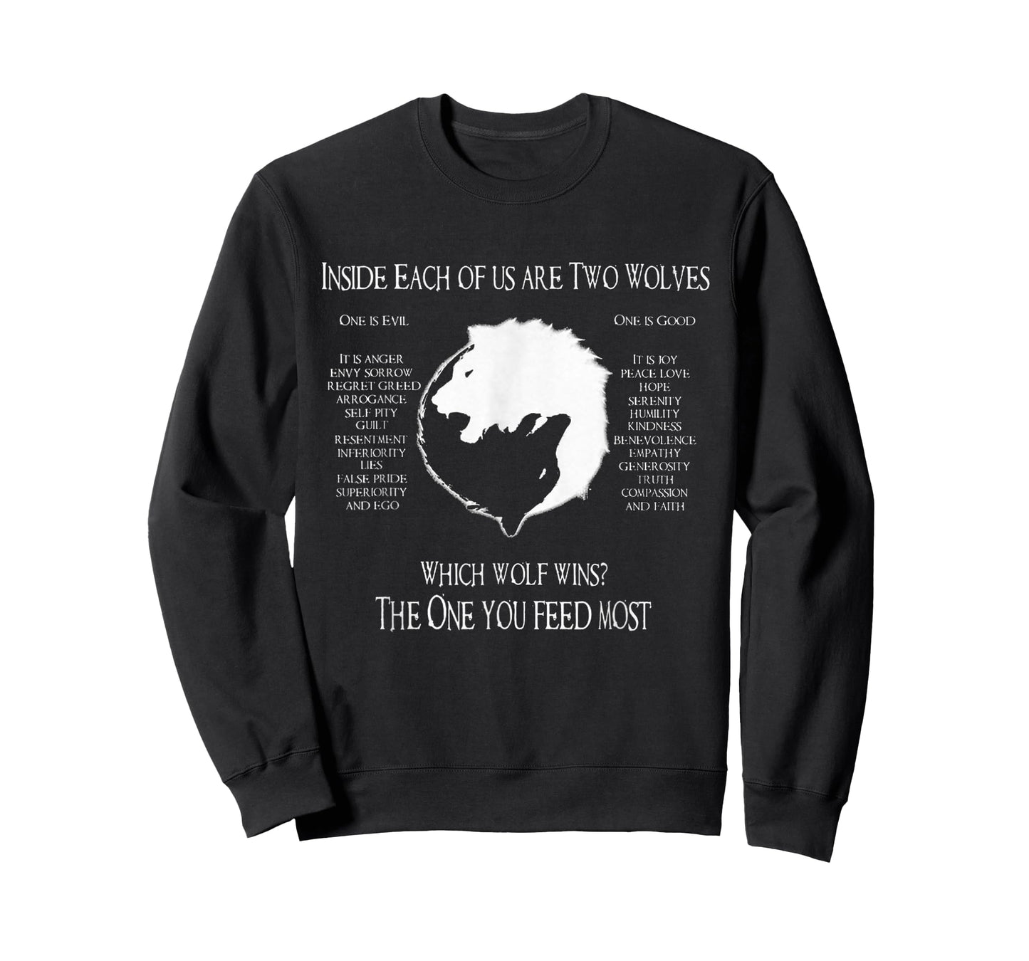 Cherokee Wolf! - Inside Each Of Us Are Two Wolves One T-Shirt