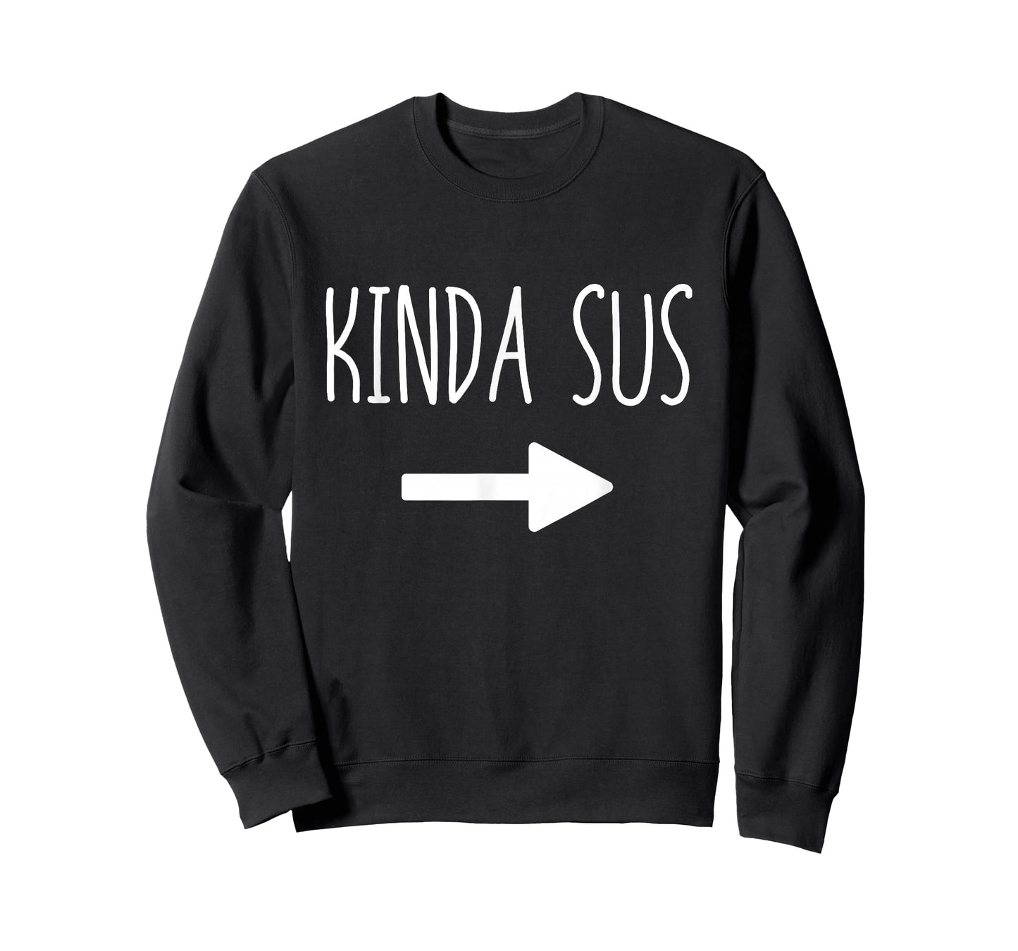 Kinda Sus Arrow Gaming Meme Matching Halloween Costume Funny T-Shirt