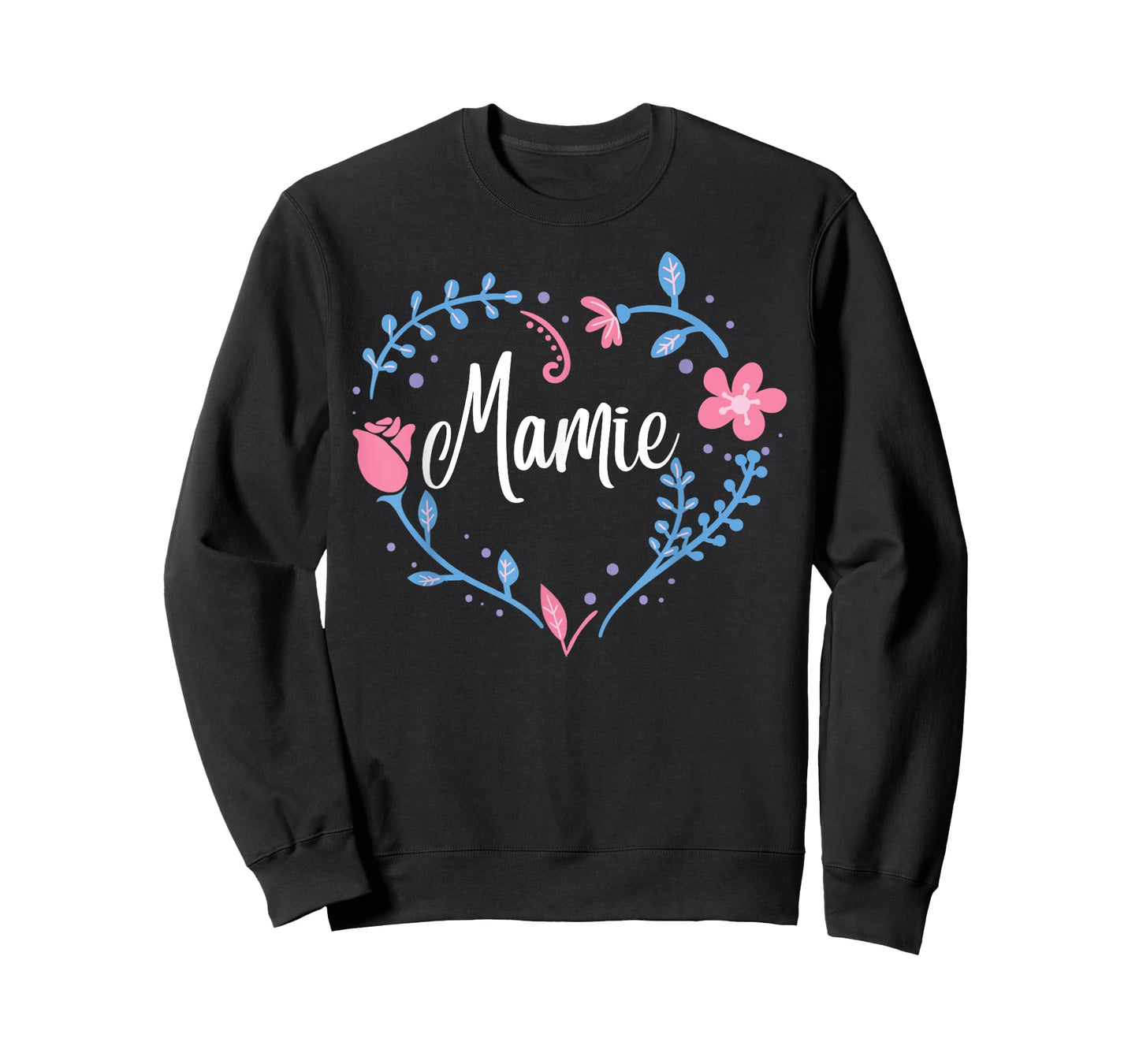 Flower Mamie T-Shirt Grandma Christmas Birthday Gift Tee T-Shirt
