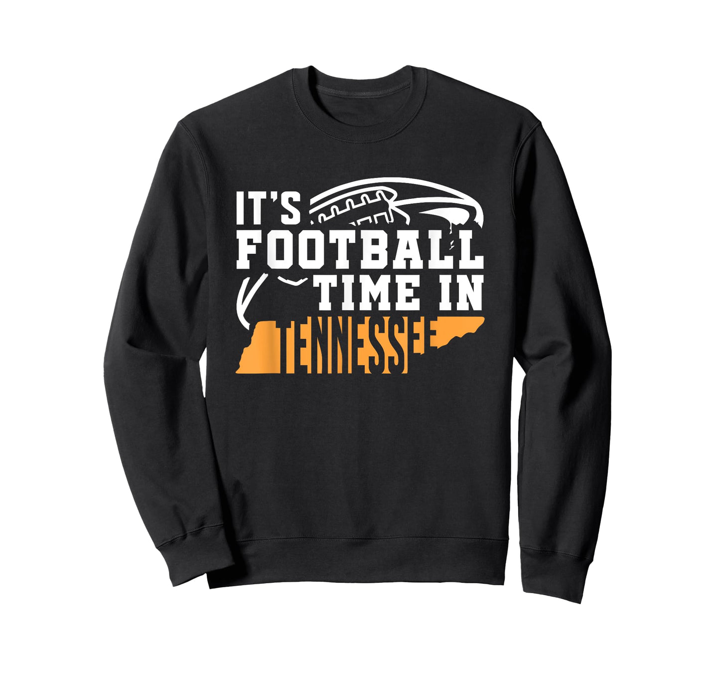 It's Football Time In Tennessee Orange and White T-Shirt